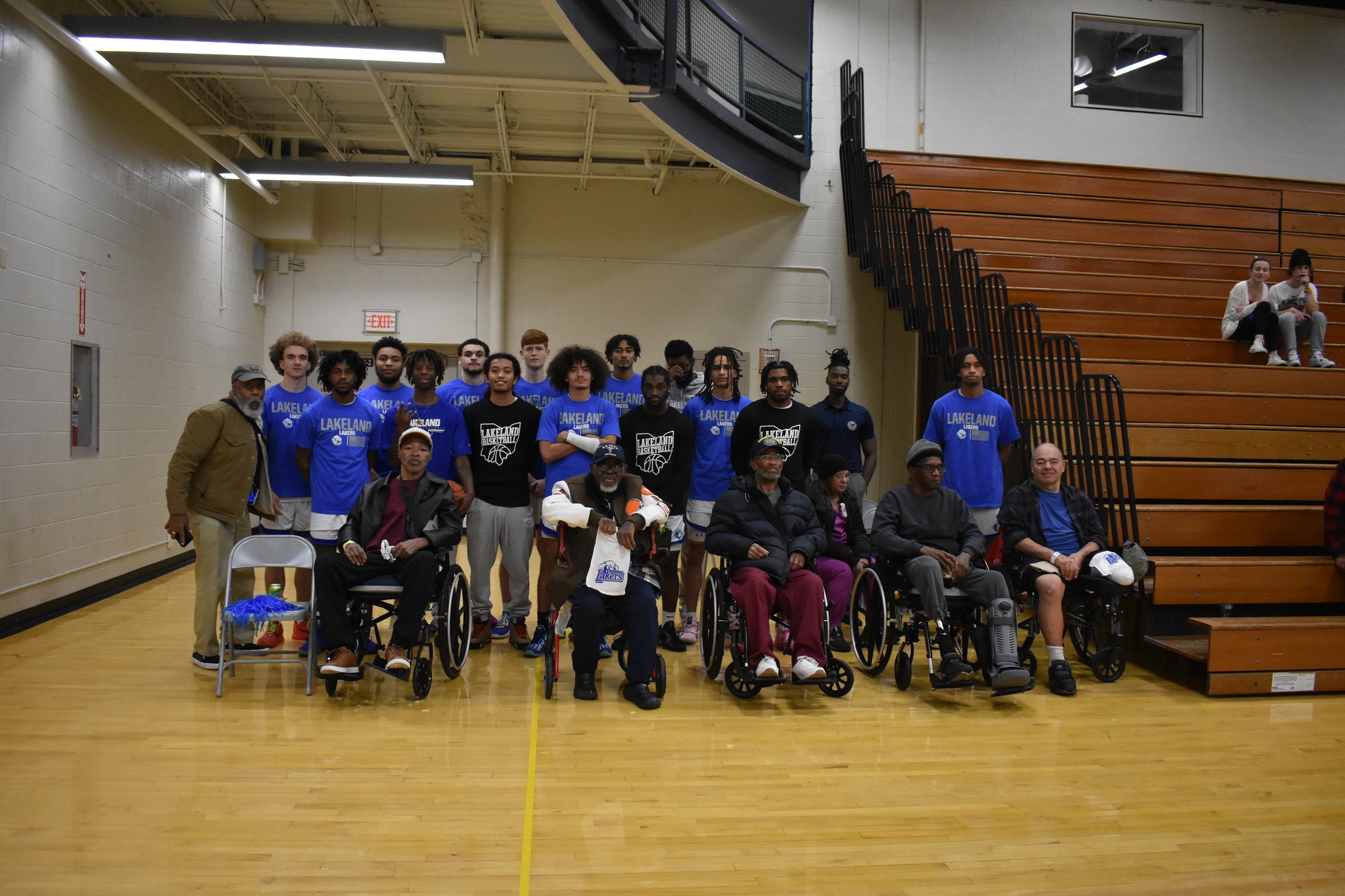 Wade Park VA with Lakers Men's Basketball