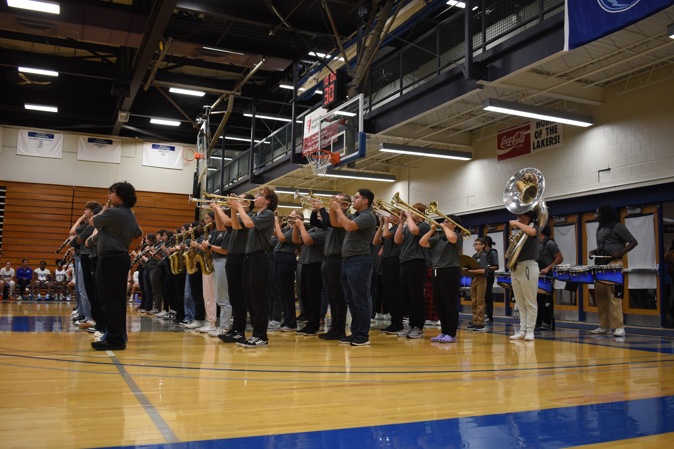 Willoughby South High School Marching Band under the direction of Drum Majors Alannah Estvander and Jiani Xu
