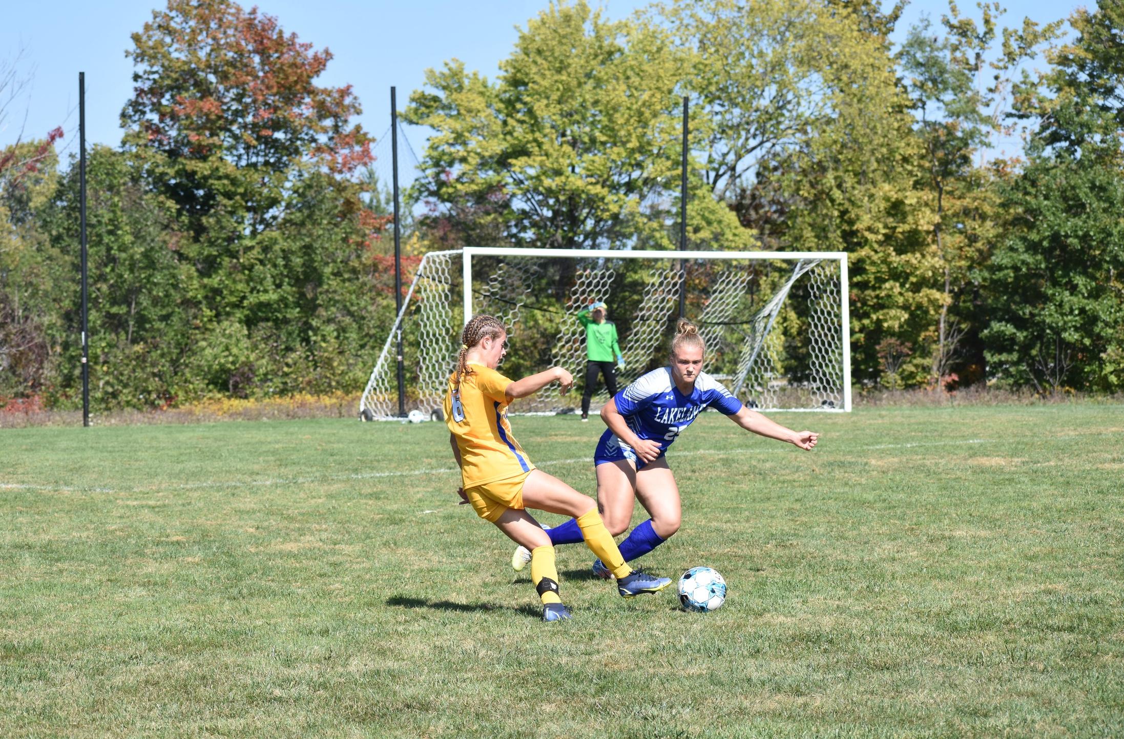 Women's soccer caged by Jayhawks